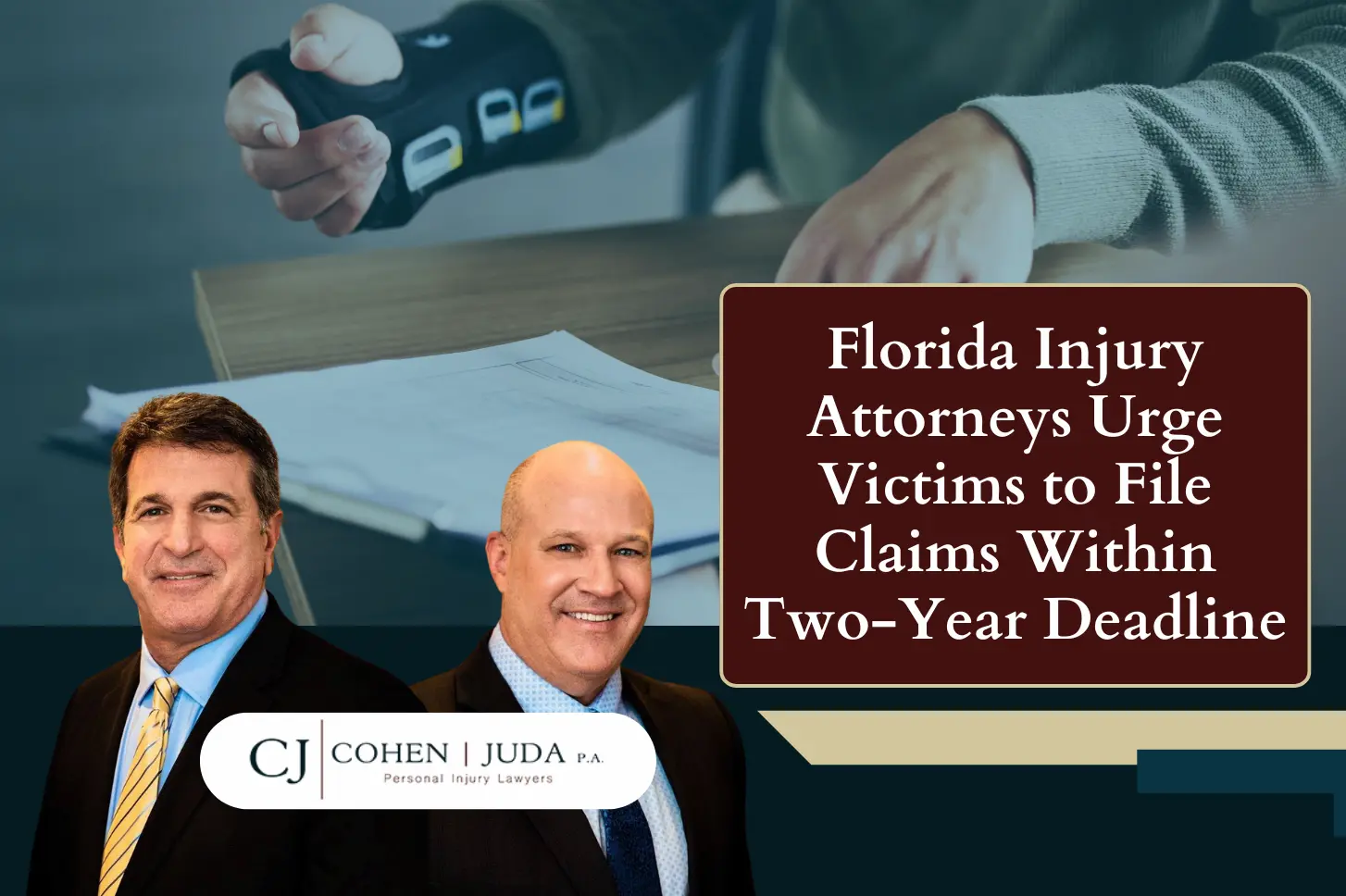 Florida Injury Attorneys Urge Victims to File Claims Within Two-Year Deadline