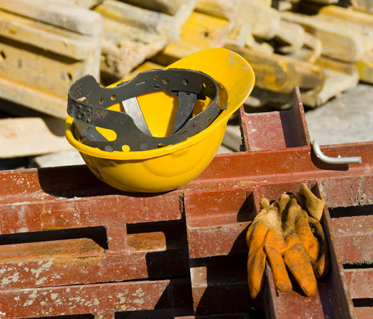 Workers on a construction site